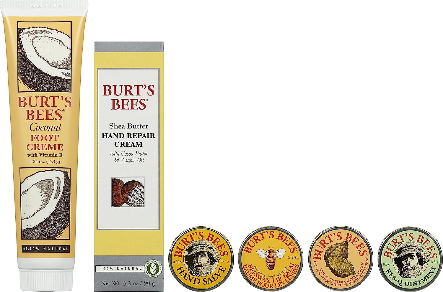 Burt's Bees Easter Basket Stuffers Gifts, 5 Body Care Products, Everyday Essentials Set - Original Beeswax Lip Balm, Deep Cleansing Cream. Hand Salve, Body Lotion & Foot Cream, Travel Size - Image 7